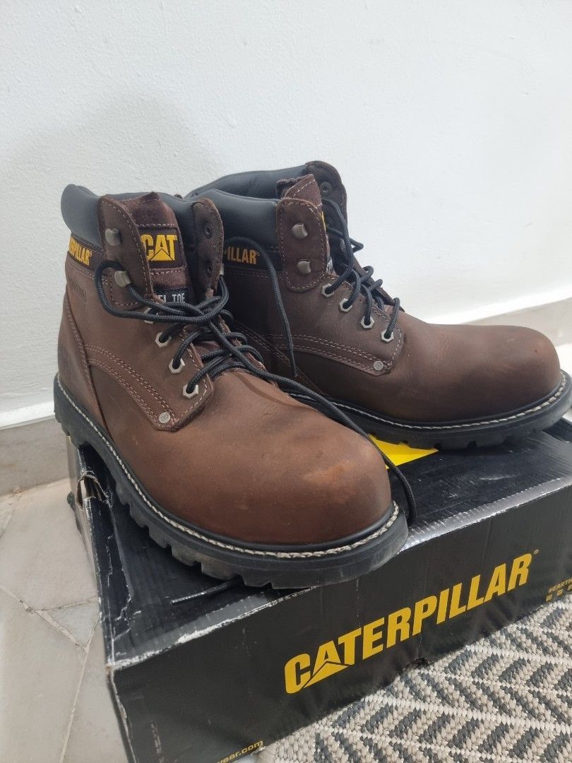 Caterpillar CAT Birmingham Steel Toe Work Boots 12UK 95 Condition