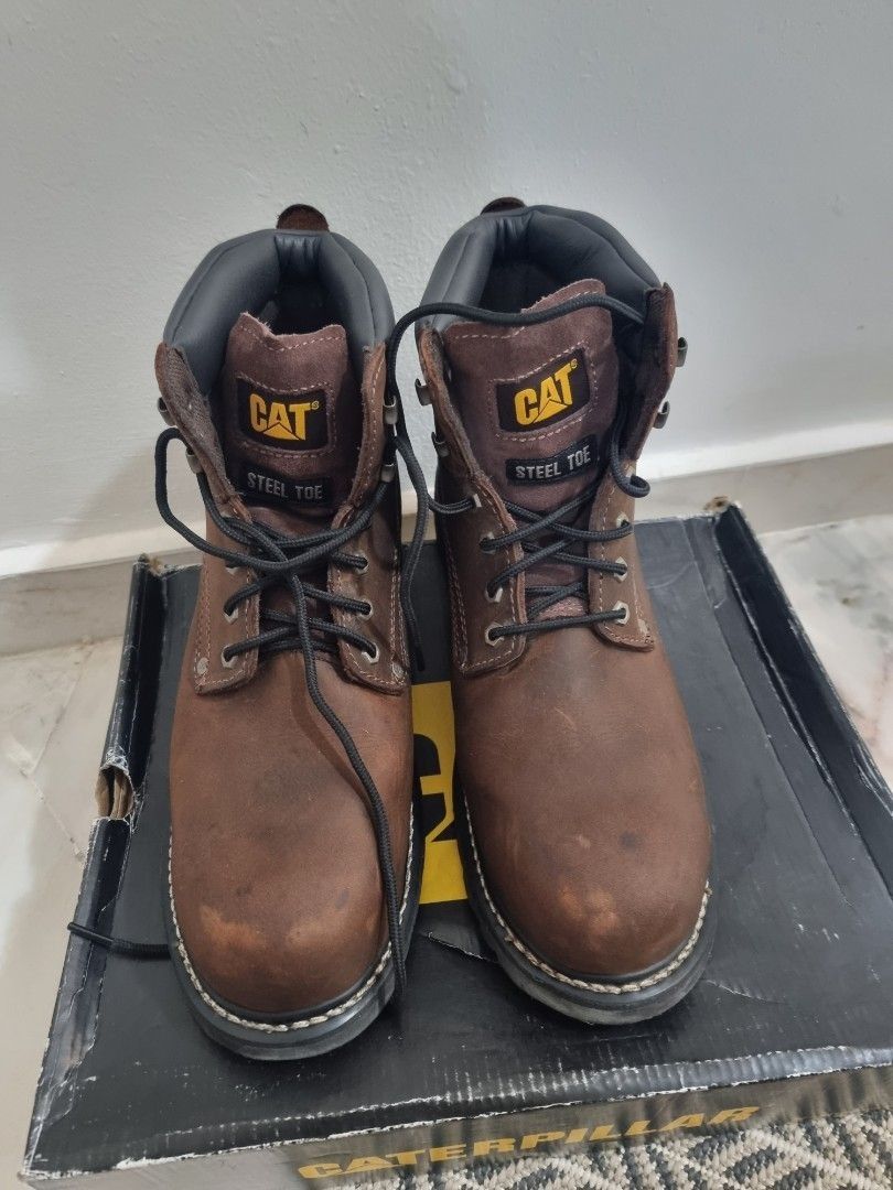 Caterpillar CAT Birmingham Steel Toe Work Boots 12UK 95 Condition