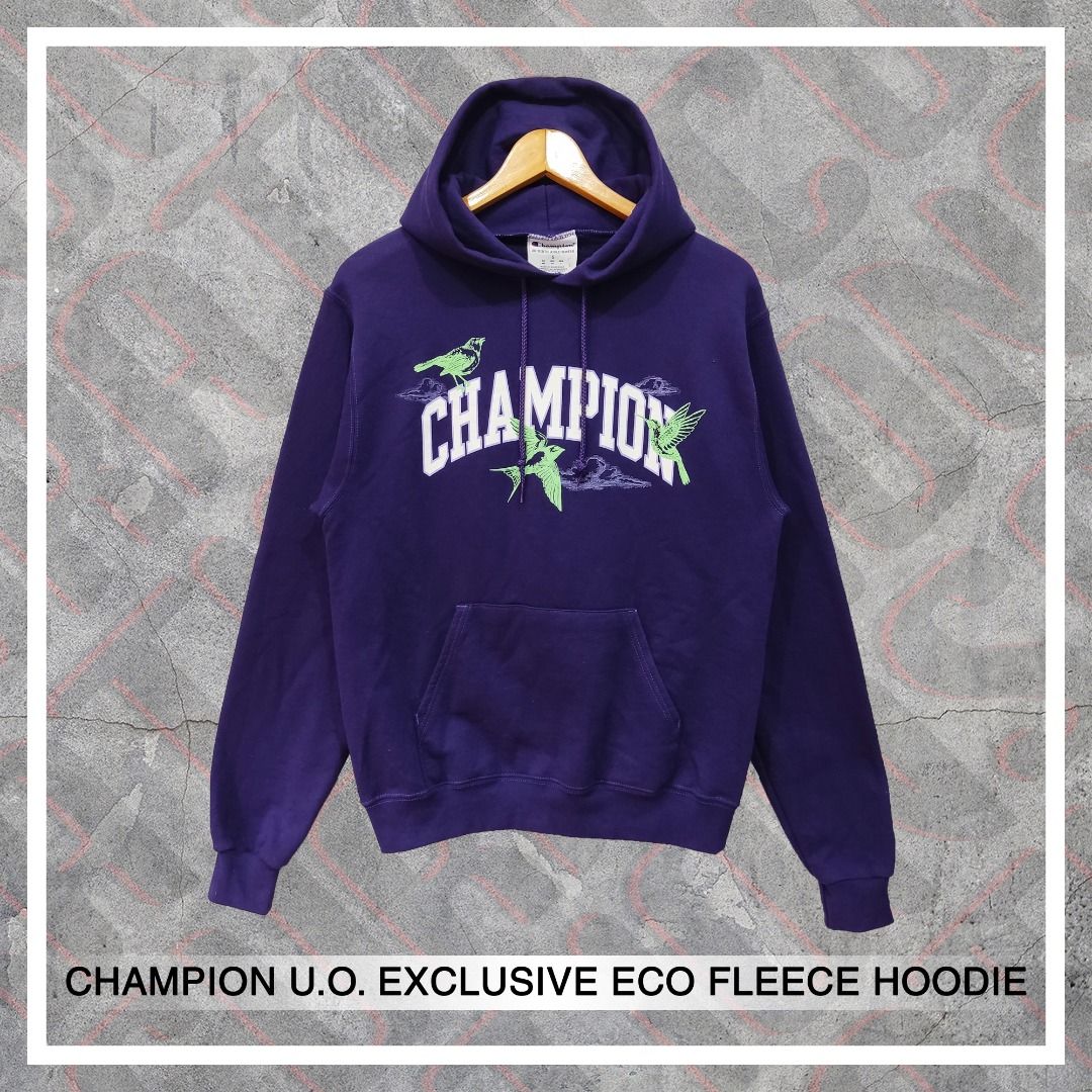 Champion uo exclusive eco fleece bird print hoodie sweatshirt 2025