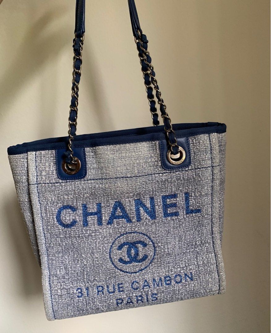 Chanel 22S Deauville Tote, Luxury, Bags & Wallets on Carousell