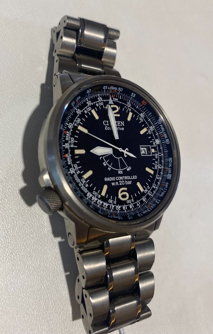 Citizen Nighthawk Titanium Eco Drive Pilot Watch
