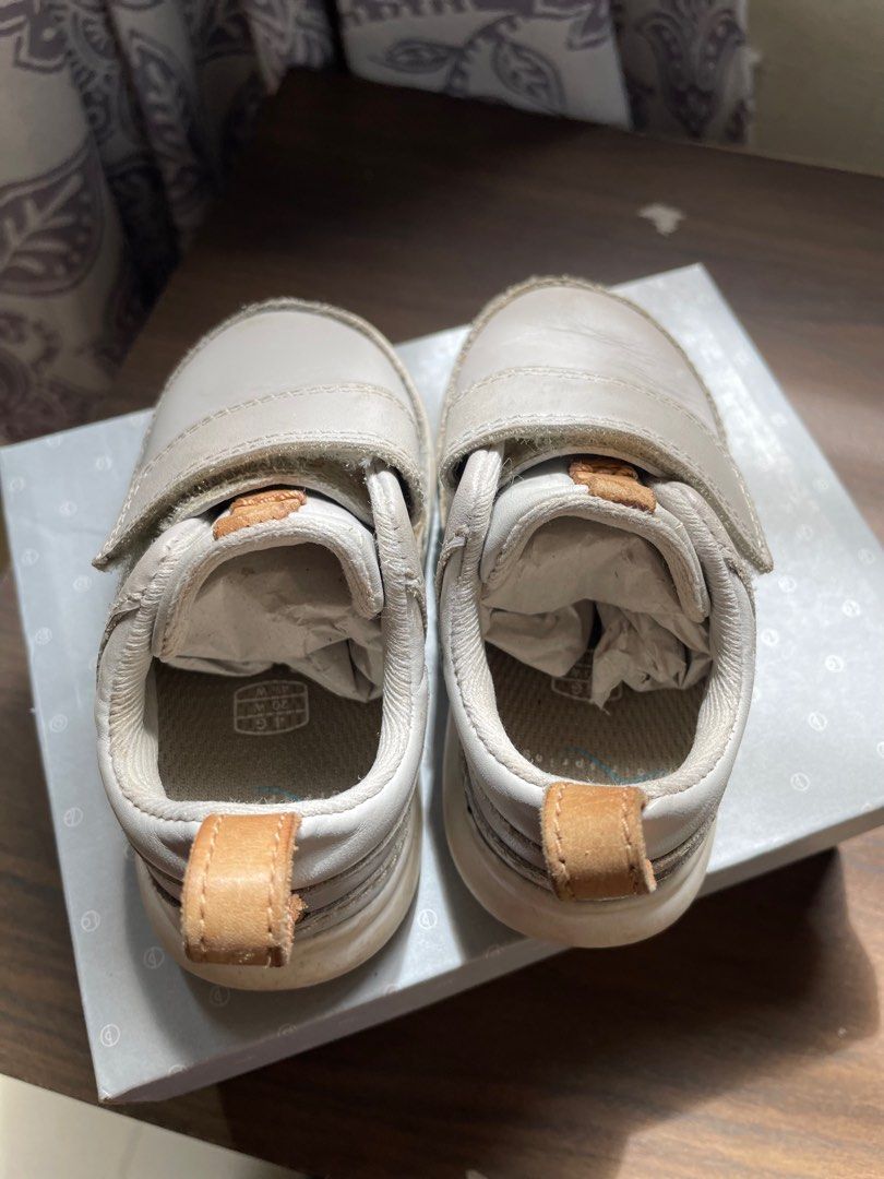 Clarks Cloud Ember Kids Shoes Grey
