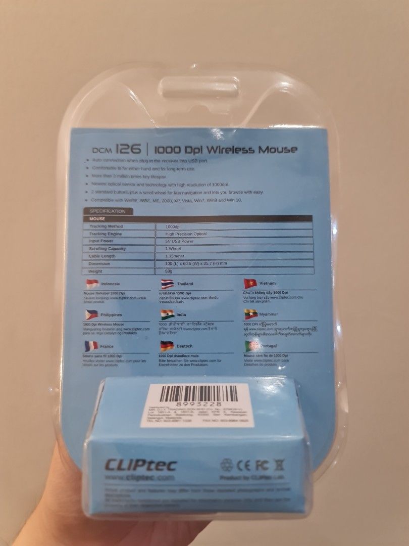 Cliptec DCM126 1000dpi Wired Mouse, Computers & Tech, Parts ...