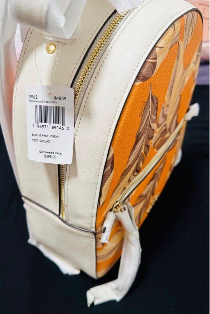 Jordyn backpack with new arrivals banana leaves print