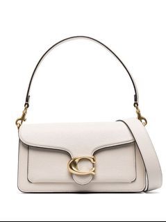 Coach Tabby Shoulder Bag 26 Beadchain Chalk in Leather with Gold-tone - US