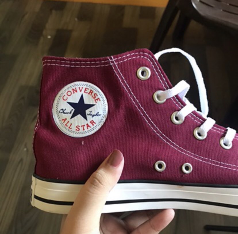 Converse High Tops red Women s Fashion Footwear Sneakers on