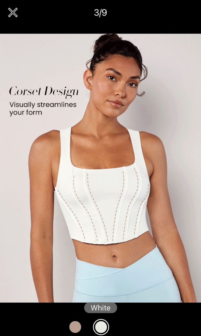 Corset Sports Bra/Top, Women's Fashion, Tops, Other Tops on Carousell