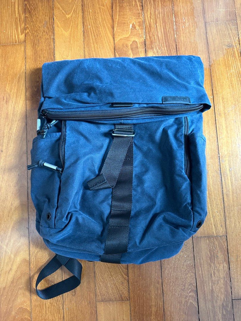 Crumpled Waxed Canvas Backpack, Men's Fashion, Bags, Backpacks on Carousell