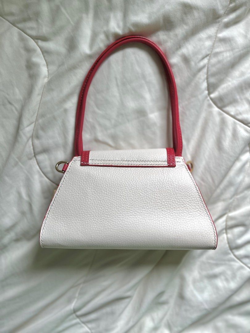 Red and white purse hot sale