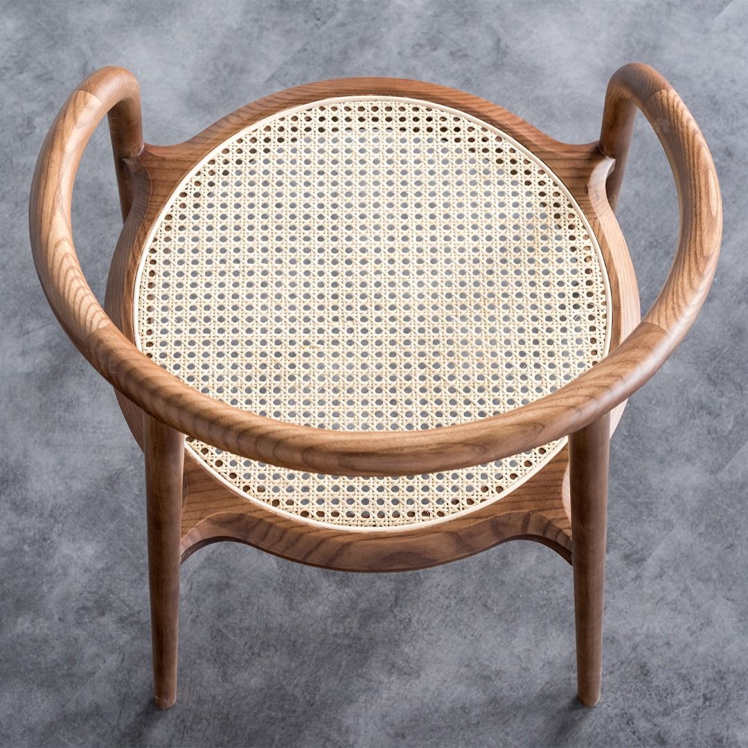 Dining Chair Walnut CIRCULAR, Furniture & Home Living, Furniture ...