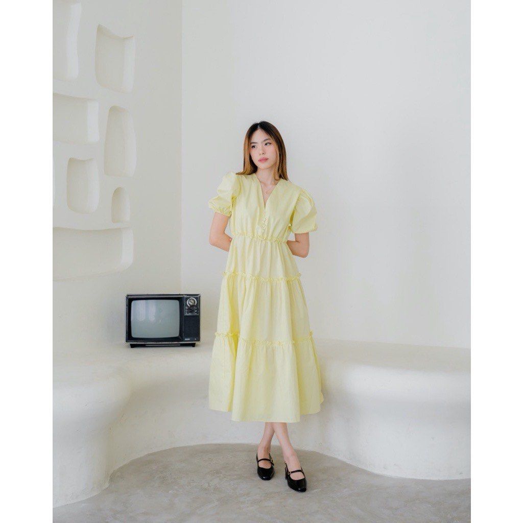 Gaun best sale dress simple