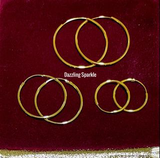 Louise Hoop GM Earrings - Luxury S00 Silver