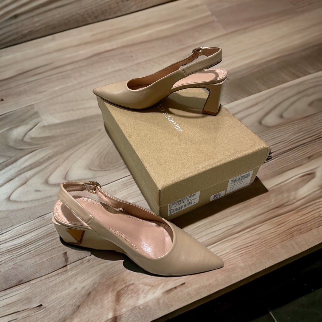 Elegant shop nude shoes