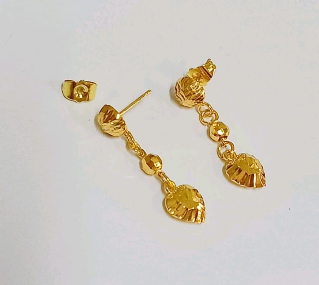 Emas Bangkok Gold plated Earrings dangling set, Women's Fashion, Jewelry   Organisers, Earrings on Carousell