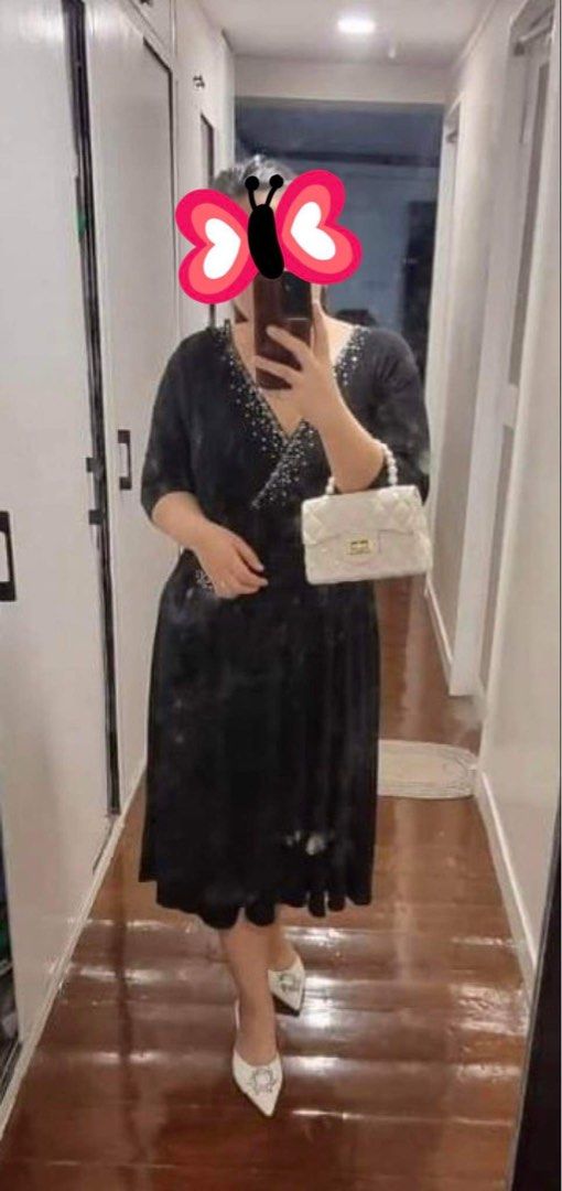 Evening Black Dress with sequence (Category: Evening dresses & gowns) located in Zamboanga. Submitted by debdr (Listing ID 1253377623, Image 1). Description: Used once. Like new. .