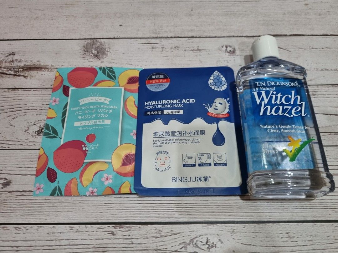 Facial Care Set (Category: Face Care) located in Quezon City. Submitted by applereinna-50241 (Listing ID 1253391322, Image 2). Description: We are selling Facial Care Set includes facial masks, and Witch Hazel toner. Limited offer only. DM me for inquiries We have same day delivery via Lalamove and Grab.