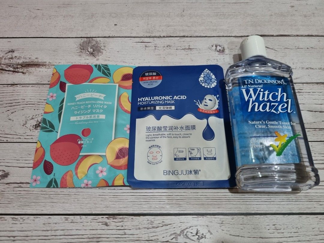 Facial Care Set (Category: Face Care) located in Quezon City. Submitted by applereinna-50241 (Listing ID 1253391322, Image 1). Description: We are selling Facial Care Set includes facial masks, and Witch Hazel toner. Limited offer only. DM me for inquiries We have same day delivery via Lalamove and Grab.
