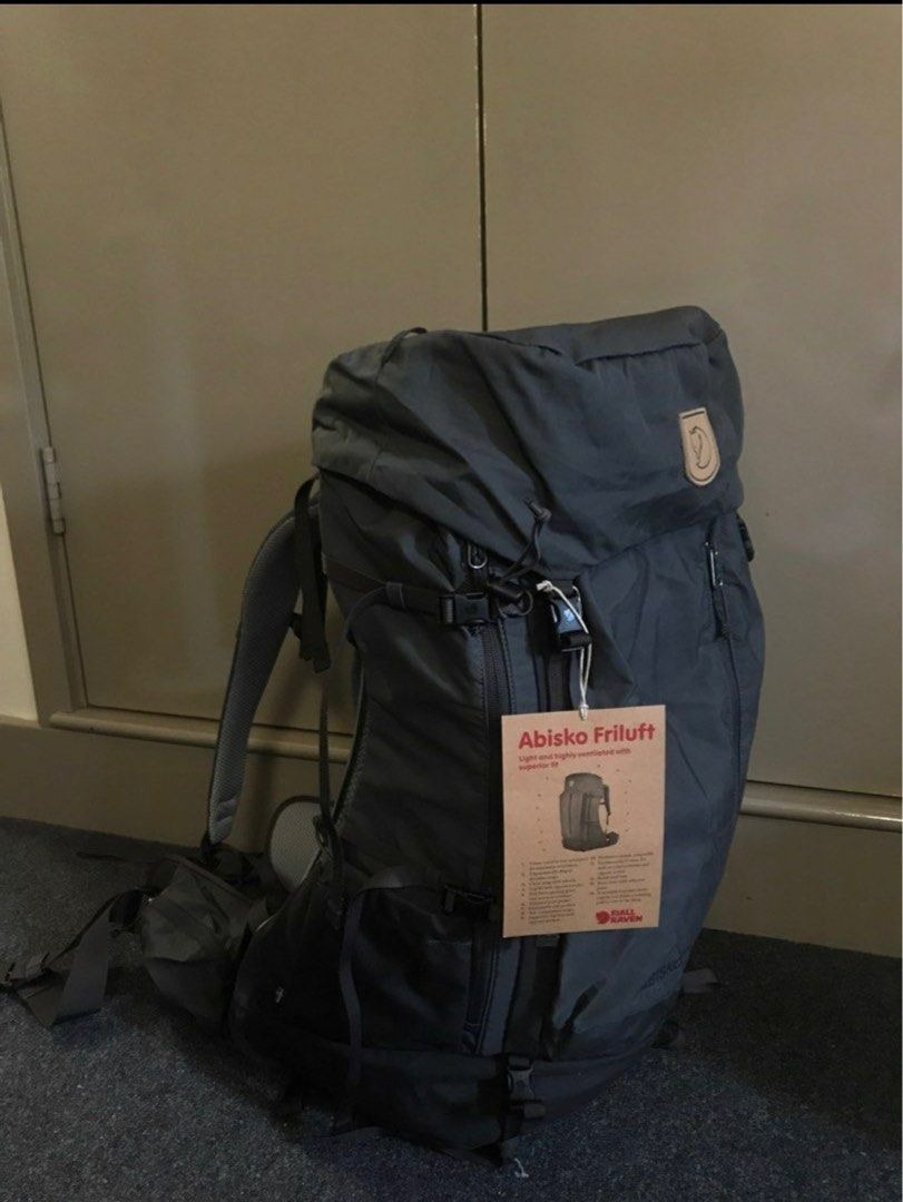 FJALLRAVEN ABISKO FRILUFT 35L BAGPACK RUCKSACK Stone Grey Authentic