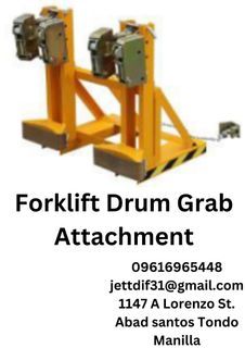Forklift Drum Grab Attachment