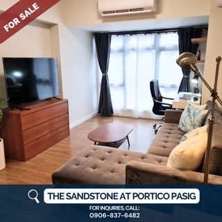FULLY FURNISHED 1-BEDROOM CONDO UNIT FOR SALE AT THE SANDSTONE AT PORTICO, PASIG