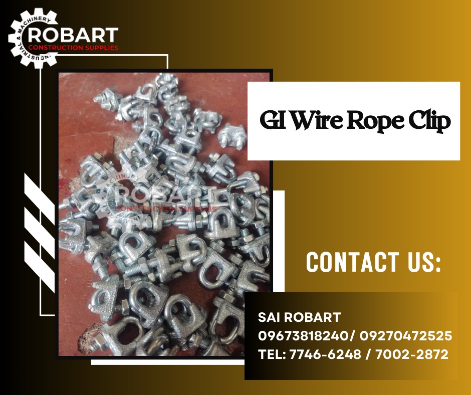 GI Wire Rope Clip, Commercial & Industrial, Construction Tools ...