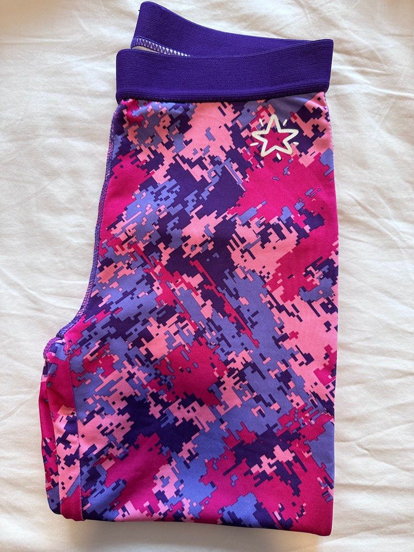 Girls activewear elastic kneel length gym pants Babies Kids