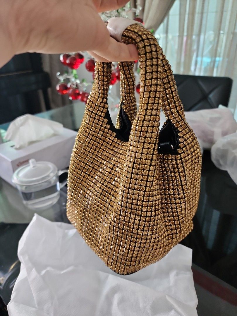 Gold diamond bag online