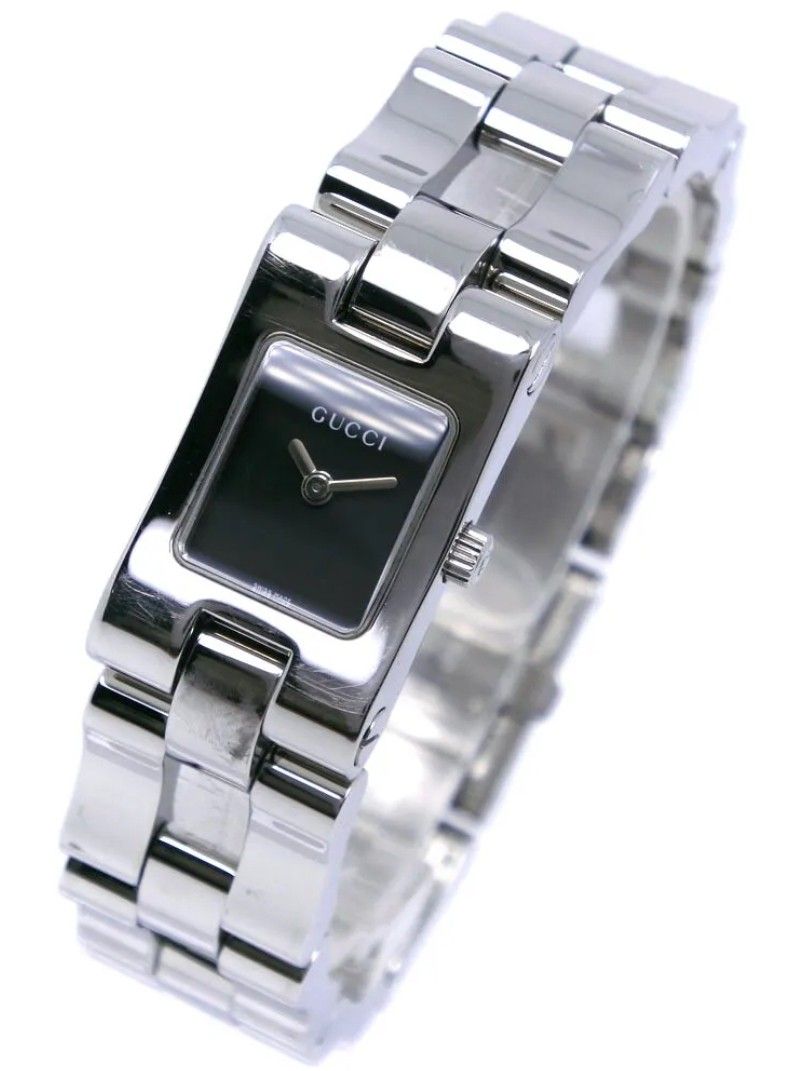 GUCCI 2305L Logo Quartz Women s Wristwatch SS Silver Luxury Watches on Carousell