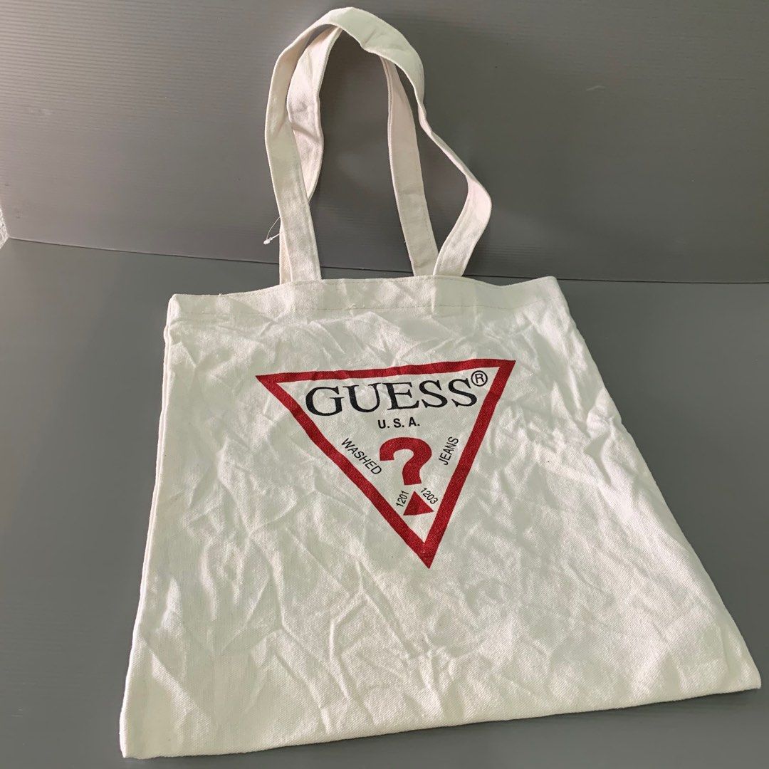Authentic Guess tote bag , Luxury, Bags & Wallets on Carousell