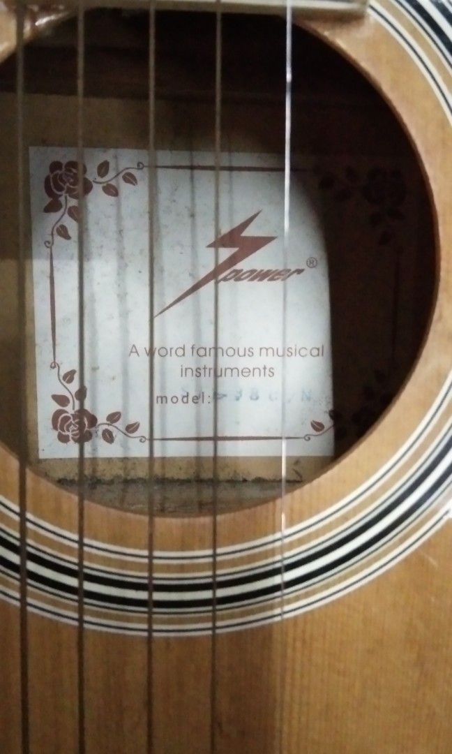 Guitar brand power Sf 38 c n Hobbies Toys Music Media
