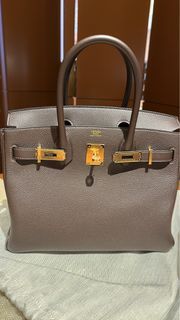Hermés Birkin 30 - Etoupe , Luxury, Bags & Wallets on Carousell