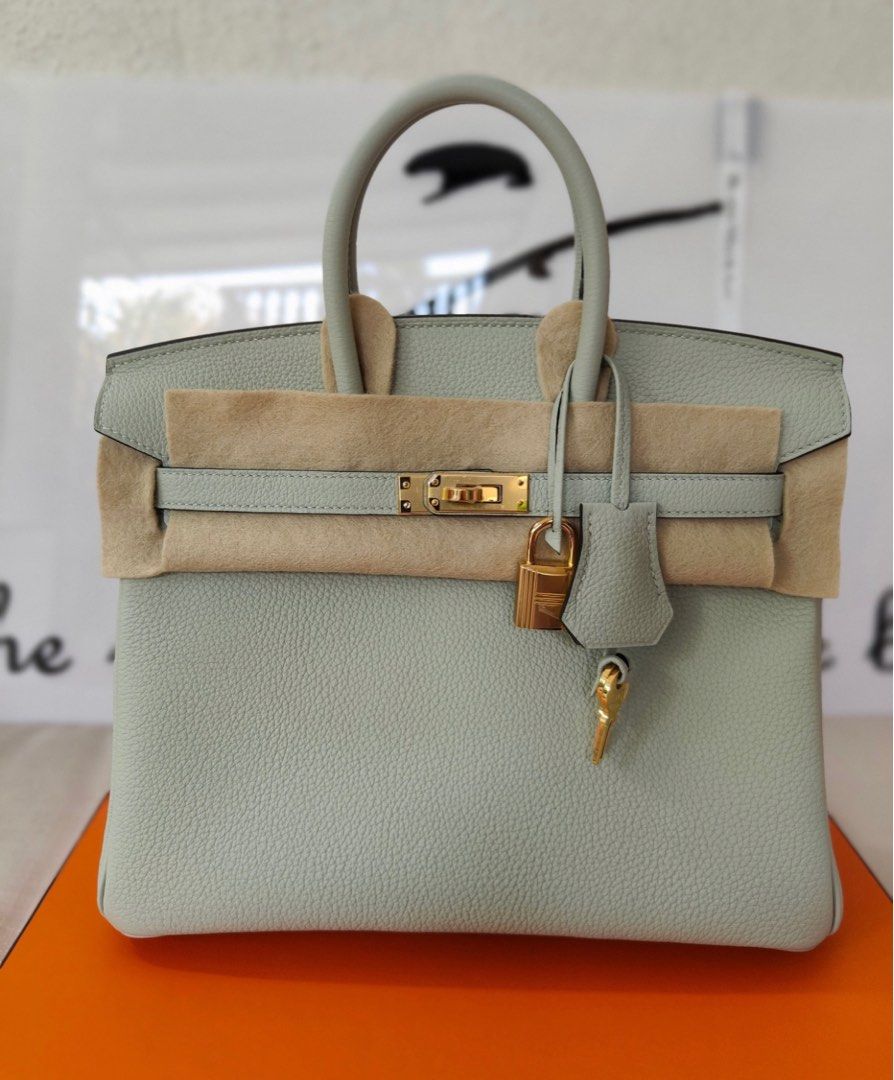 Hermes Birkin 25 Gris Neve Togo Gold Hardware