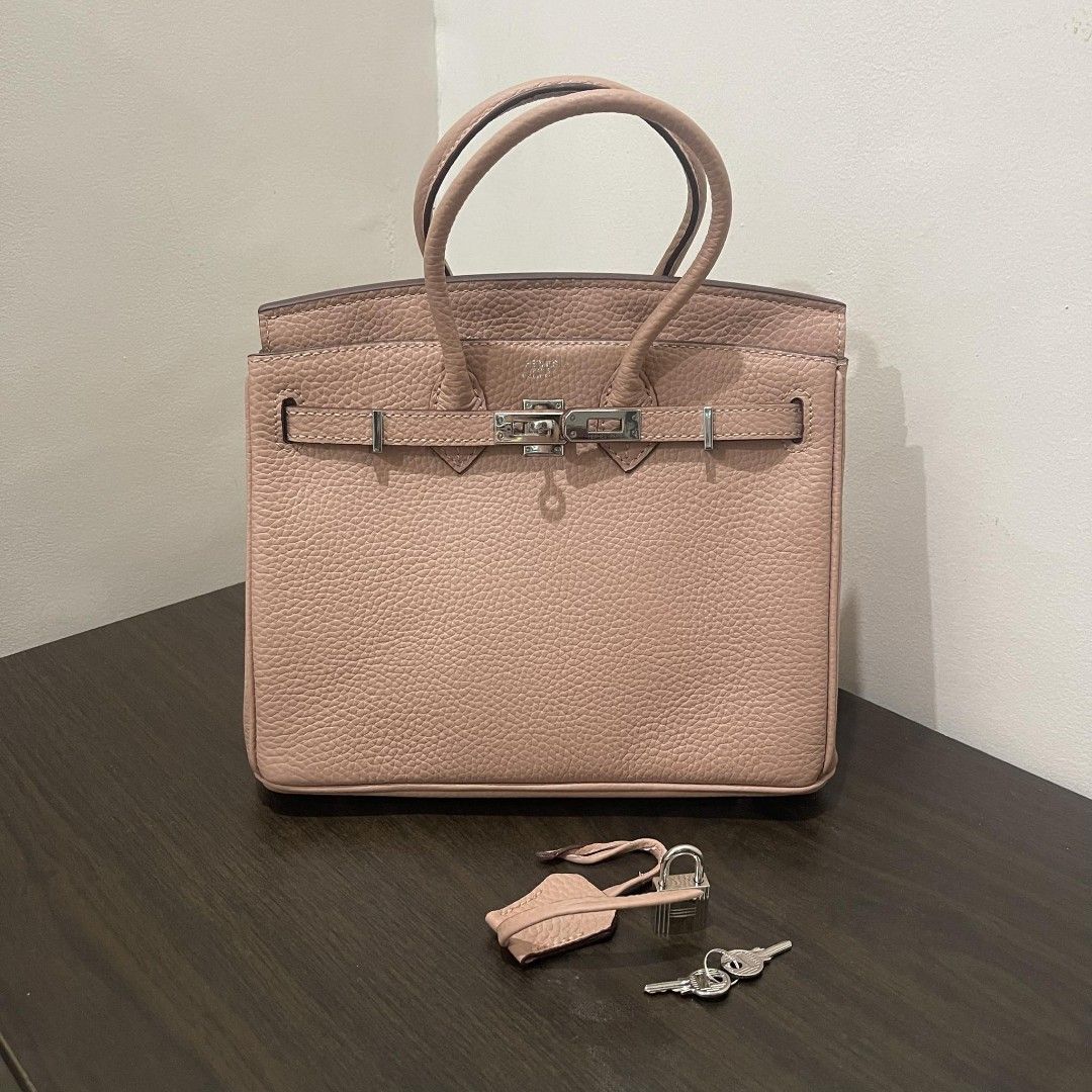 Hermes birkin 25 in nude pink, Luxury, Bags & Wallets on Carousell