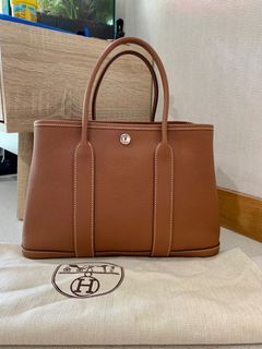 BNIB Hermes Garden Party 30 Black/Cream Canvas/Calf PHW, Luxury, Bags &  Wallets on Carousell