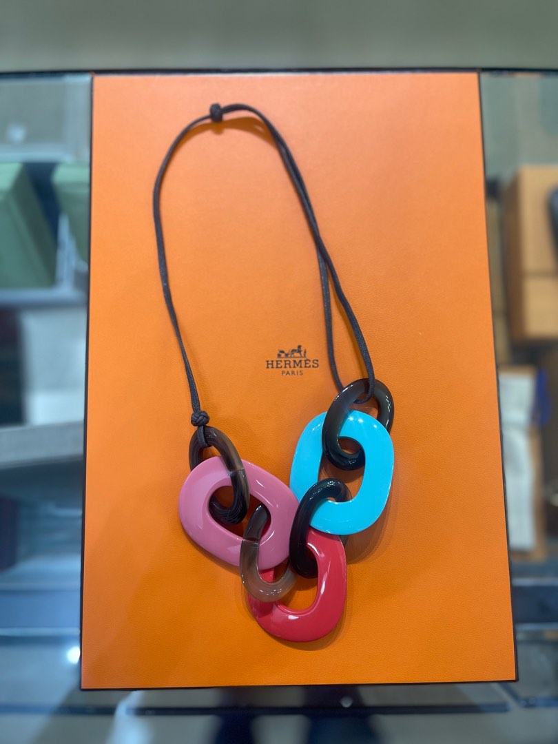 Hermes Lacquered Karamba Necklace Women s Fashion Jewelry