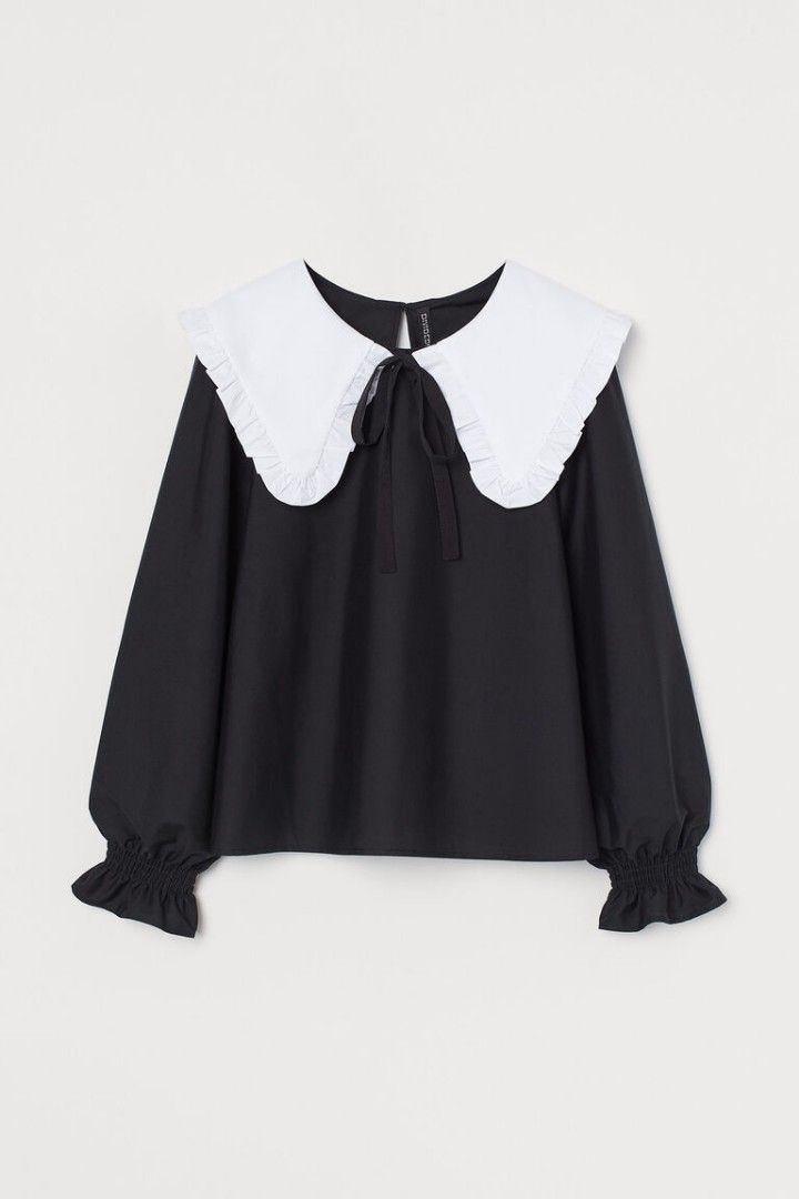 Peter pan collar top h&m top