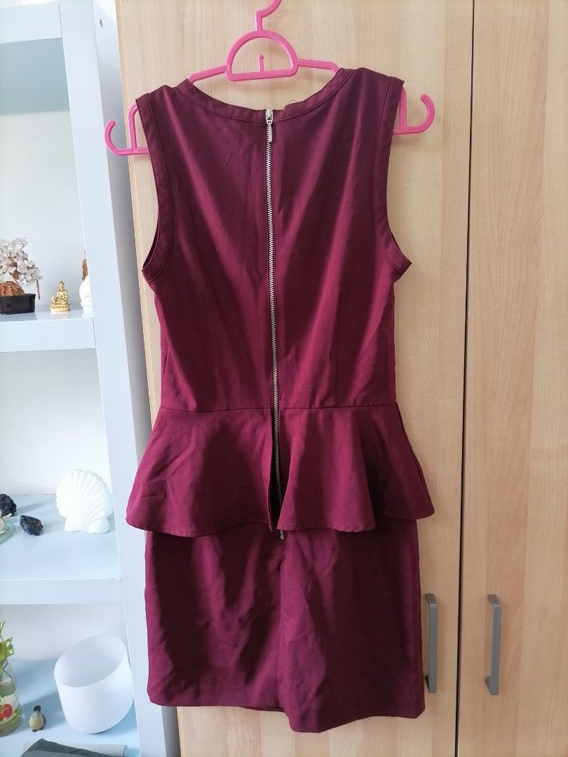 H and m burgundy dress sales