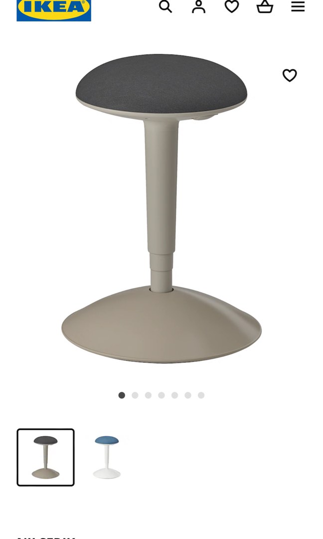IKEA Nilserik standing support adjustable height chair, Furniture