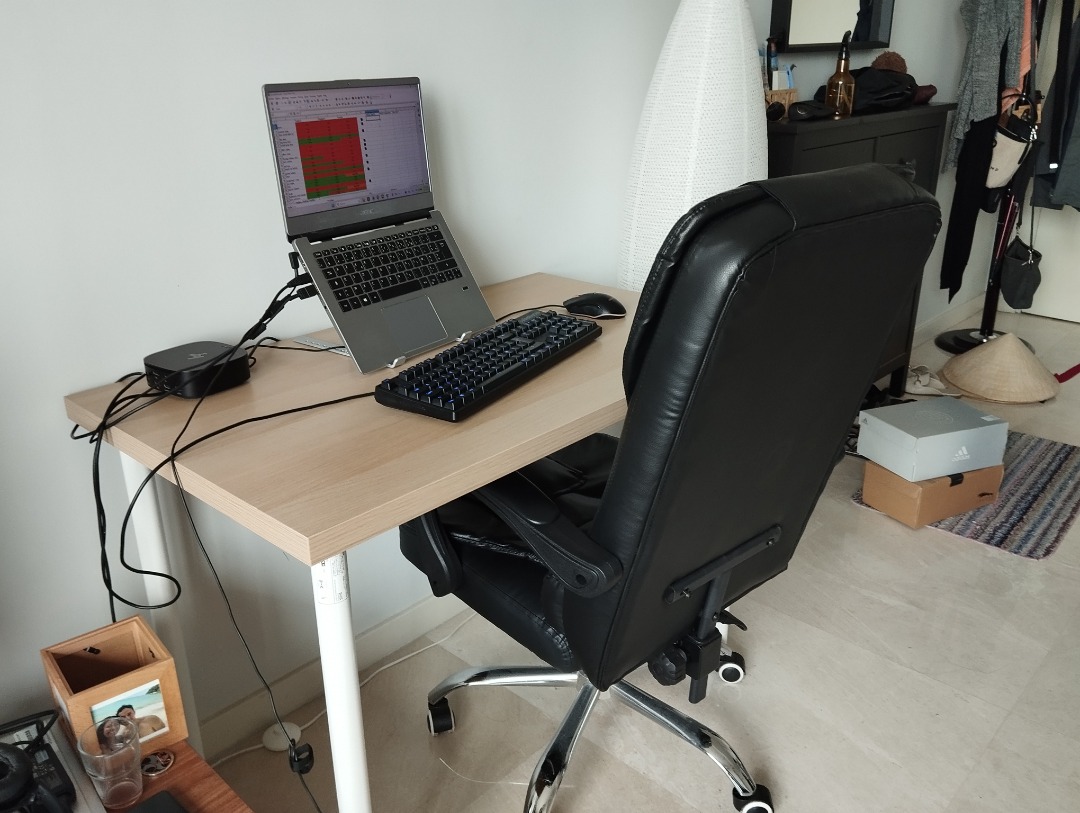 Ikea office table, Furniture & Home Living, Furniture, Tables & Sets on