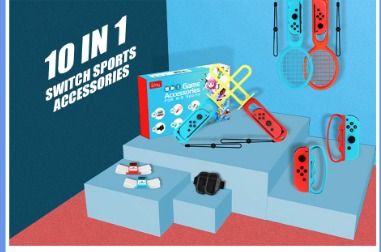 iPlay 10 IN 1 Nintendo Switch Sports Accessories Bundle (Leg