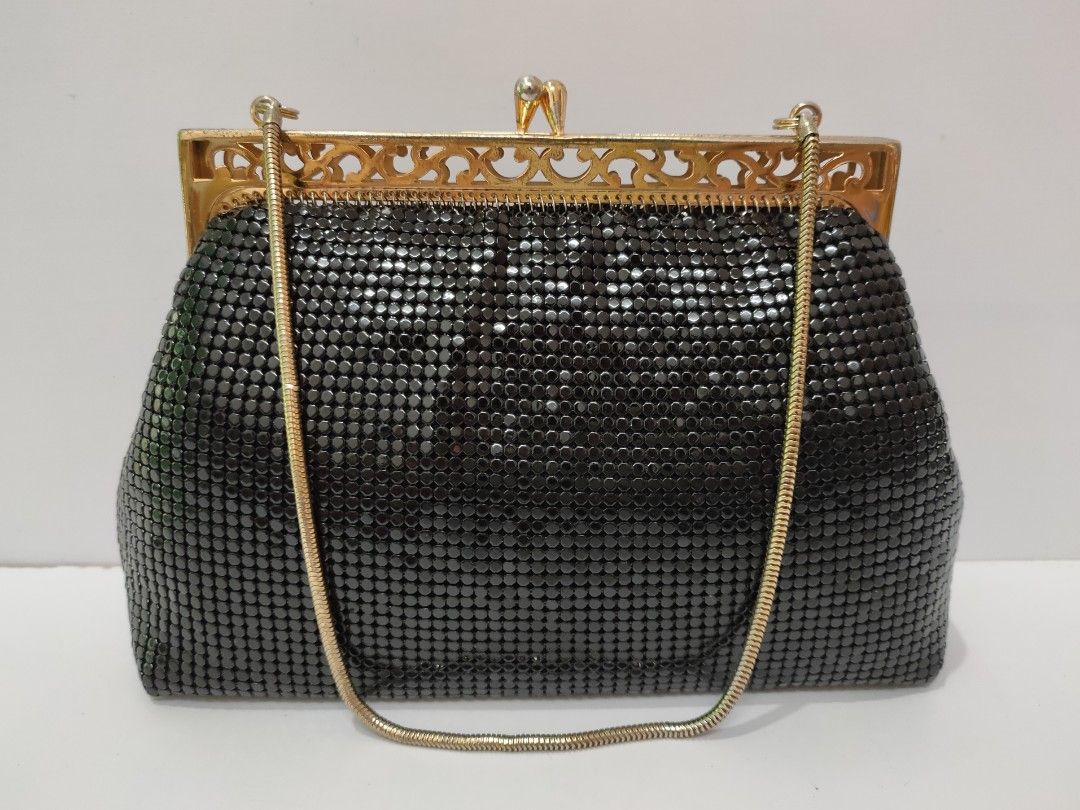 Japan Vintage Metal Mesh Clutch Bag Dinner Bag