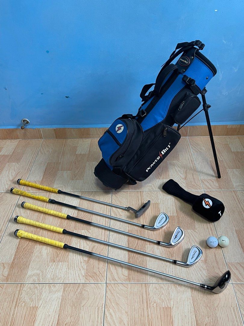 Junior Golf Set PowerBilt Oversize Silver Series 4.4, Sports