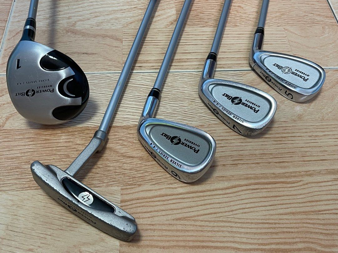 Junior Golf Set PowerBilt Oversize Silver Series 4.4, Sports