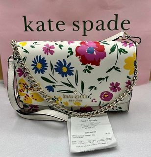 Kate Spade New York Carson Convertible Chain Crossbody Shoulder Bag Floral  Garden Bouquet: Handbags