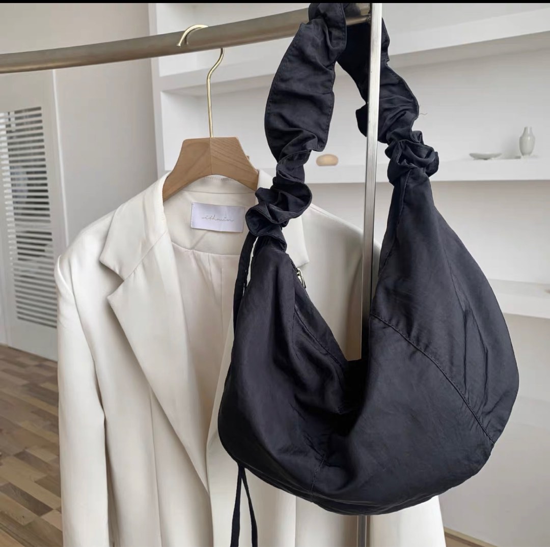 Original design, handmade, black cloth bag with surprise, special floral fabric  shoulder bag, messenger bag, female bag - Shop mingenhandiwork Messenger  Bags & Sling Bags - Pinkoi
