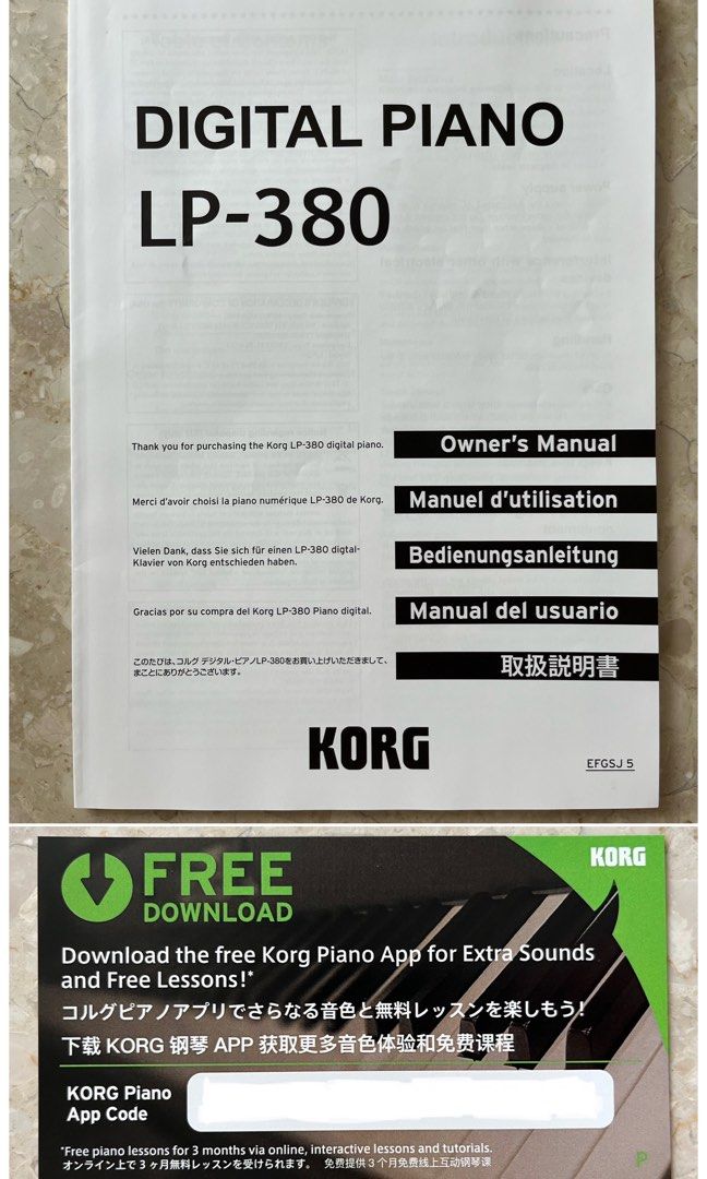 LP380U digital piano Made in Japan (white), Hobbies & Toys