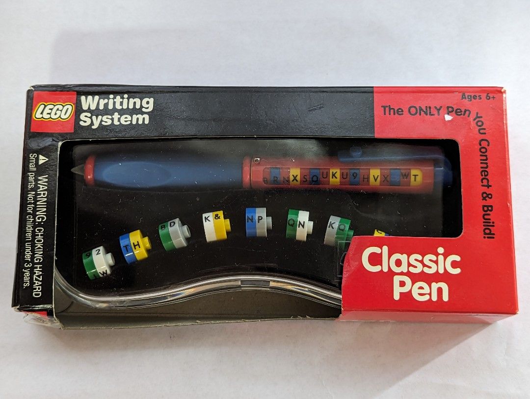 Lego writing sale system