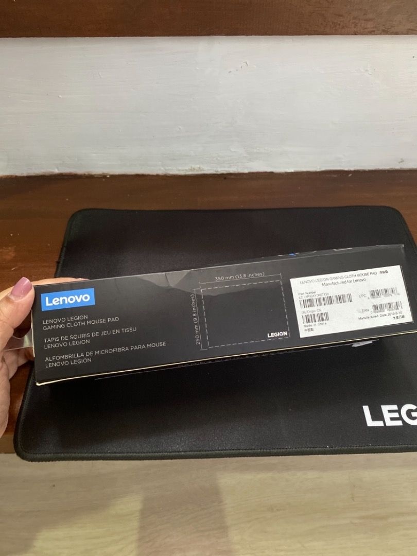 Lenovo legion gaming cloth mouse pad (Category: Mouse & Mousepads) located in Cavite. Submitted by preloved_mommyandkidsph (Listing ID 1253402504, Image 2). Description: In great condition Bought in Singapore for $48 Selling Low .