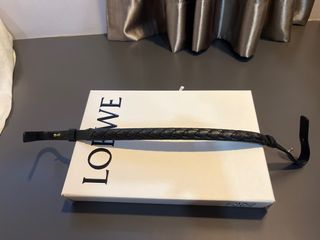 Loewe Woven Spiral Strap Black