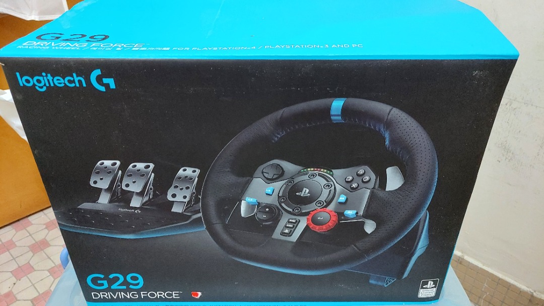 Logitech G29 Racing Wheel & Pedals - Black, 電子遊戲, 遊戲機配件